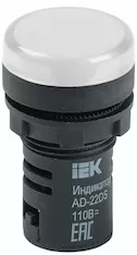 Лампа IEK AD22DS d22мм 24В AC/DC белый