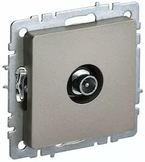 Розетка TV проходная IEK BRITE РТВ10-0-БрШ BR-A10-P-K37