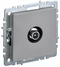 Розетка TV проходная IEK BRITE РТВ10-0-БрС BR-A10-P-K46