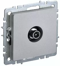 Розетка TV проходная IEK BRITE РТВ10-0-БрА BR-A10-P-K47