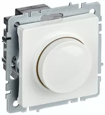 Светорегулятор поворотно-нажимной IEK BRITE 600Вт СС10-1-0-БрБ BR-D20-0600-K01