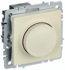 Светорегулятор поворотно-нажимной IEK BRITE 600Вт СС10-1-0-БрКр BR-D20-0600-K10
