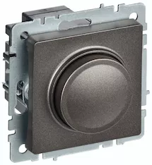 Светорегулятор поворотно-нажимной IEK BRITE 600Вт СС10-1-0-БрТБ BR-D20-0600-K45