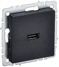 Розетка IEK BRITE HDMI РHDMI-0-БрЧ BR-H10-K02