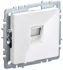 Розетка компьютерная IEK RJ45 кат.5E РК10-БрБ BR-K10-1-K01