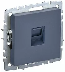Розетка компьютерная IEK RJ45 кат.5E РК10-БрМ BR-K10-1-K35