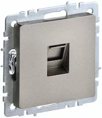 Розетка компьютерная IEK RJ45 кат.5E РК10-БрШ BR-K10-1-K37