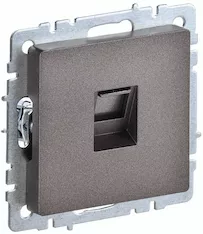 Розетка компьютерная IEK RJ45 кат.5E РК10-БрТБ BR-K10-1-K45