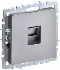 Розетка компьютерная IEK RJ45 кат.5E РК10-БрС BR-K10-1-K46