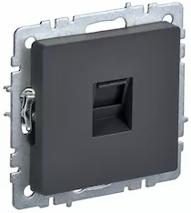 Розетка компьютерная IEK RJ45 кат.5E РК10-БрГ BR-K10-1-K53