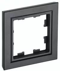 Рамка 1-местная IEK BRITE РУ-1-БрЧ BR-M12-K02