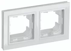 Рамка 2-местная IEK BRITE IP44 РУ-2-БрБ-44 BR-M22-44-K01