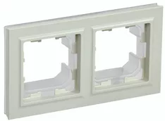 Рамка 2-местная IEK BRITE IP44 РУ-2-БрКр-44 BR-M22-44-K10