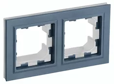 Рамка 2-местная IEK BRITE IP44 РУ-2-БрМ-44 BR-M22-44-K35