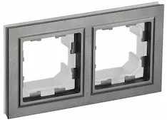 Рамка 2-местная IEK BRITE IP44 РУ-2-БрШ-44 BR-M22-44-K37