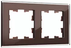 Рамка 2 -местная IEK BRITE РУ-2-2-БрТБ BR-M22-G-K45