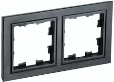 Рамка 2-местная IEK BRITE РУ-2-БрЧ BR-M22-K02