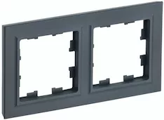 Рамка 2-местная IEK BRITE РУ-2-БрГ BR-M22-K53