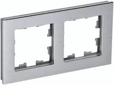 Рамка 2 -местная IEK BRITE РУ-2-1-БрА BR-M22-M-K47