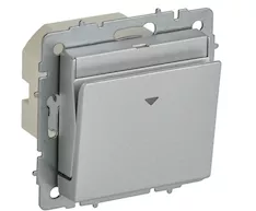 BRITE Выключатель карточный 30А ВС10-1-8-БрА алюминий IEK BR-V11-0-10-K47
