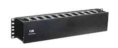 Органайзер пласт. с крышкой 19" 2U чер. ITK CO05-2PC