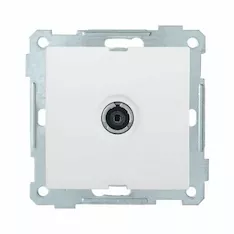 Розетка TV проходная IEK РТВ10-0-Б BOLERO EAB12-K01