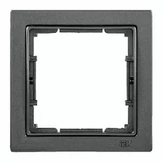 Рамка 1-местная квадратная IEK РУ-1-БА BOLERO Q1 EMB12-K95-Q1