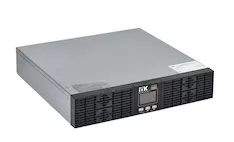 ИБП однофазный онлайн 10кВА/10кВт 2U LCD дисплей 192-240VDC клеммная колодка без АКБ с регулируемым зарядным устройством USB EPO RS232 SNMP слот Rack/Tower ITK ELECTRA OR EOR-0010KVA-1-L