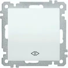 Выключатель 1 клав. IEK ВС10-1-3-Б белый