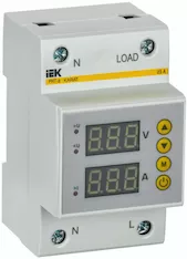 Реле напряжения и тока РНТ-д однофазное 54мм 25А IEK IVC31-1-25