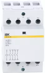 Контактор модульный IEK MKK20-40-40