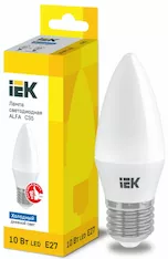 Лампа свеча IEK LED ALFA C35 10Вт 230В 6500К E27
