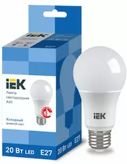 Лампа груша IEK LED A60 20Вт 230В 6500К E27
