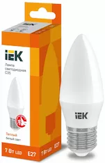 Лампа свеча IEK LED C35 7Вт 230В 3000К E27