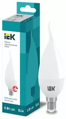 Лампа свеча светодиодная IEK LED CB35 5Вт 230В 4000К E14