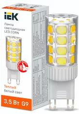 Лампа капсула IEK LED CORN 3,5Вт 230В 3000К G9