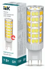 Лампа капсула IEK LED CORN 7Вт 230В 4000К G9