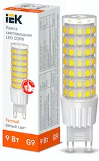 Лампа капсула IEK LED CORN 9Вт 230В 3000К G9