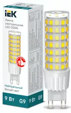Лампа капсула IEK LED CORN 9Вт 230В 4000К G9