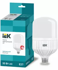 Лампа IEK LED HP 30Вт 230В 4000К E27