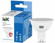 Лампа IEK LED MR16 9Вт 230В 6500К GU5.3
