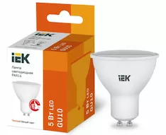 Лампа IEK LED PAR16 5Вт 230В 3000К GU10