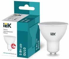 Лампа IEK LED PAR16 5Вт 230В 4000К GU10