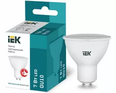 Лампа IEK LED PAR16 7Вт 230В 4000К GU10
