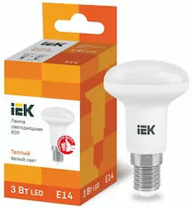 Лампа IEK LED R39 3Вт 230В 3000К E14