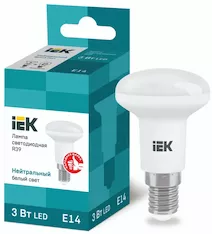 Лампа IEK LED R39 3Вт 230В 4000К E14