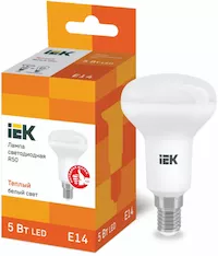 Лампа IEK LED R50 5Вт 230В 3000К E14 LLE-R50-5-230-30-E14