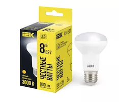 Лампа светодиодная R63 рефлектор 8Вт 230В 3000К E27 IEK