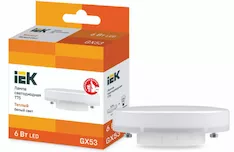 Лампа IEK LED T75 6Вт 230В 3000К GX53