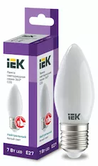 Лампа свеча IEK LED C35 7Вт 230В 4000К E27
